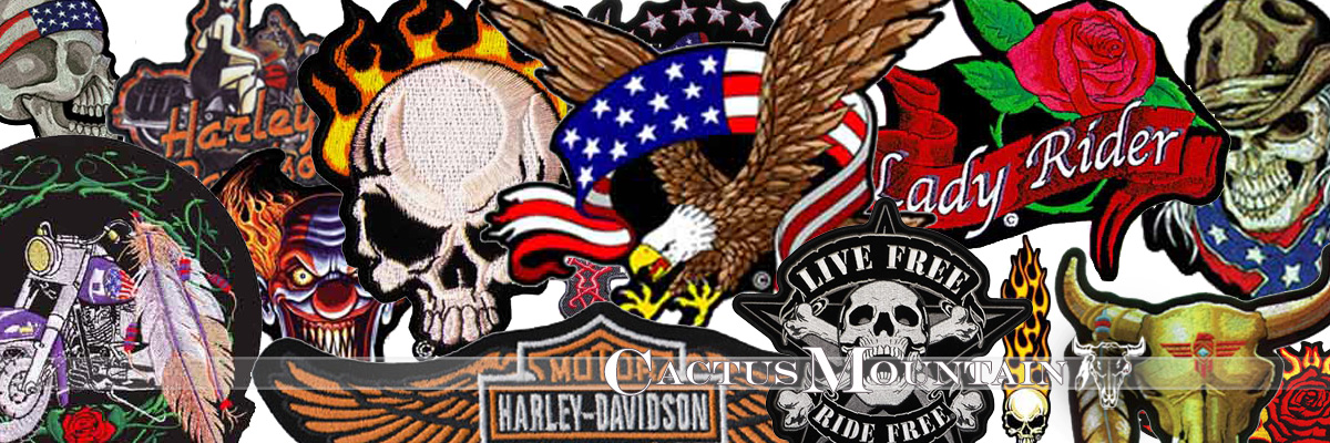 Embroidered biker patches Hundreds of motorcycle patches to chose from Harley Davidson patches