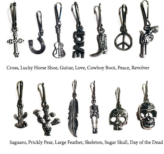 Zipper Pulls and Charms