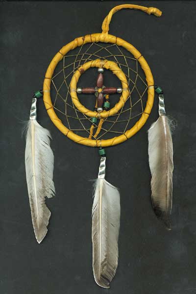 RED INDIAN QUILLS FEATHERS DREAM CHATCHER CRAFTS 