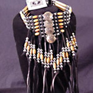 Fringed Breast & Beaded Plate Choker