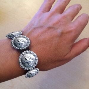 Marshal Dillan Buffalo Band Leather Bracelet Black Oil Latigo