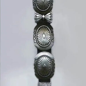 Heavy Latigo Leather and Large Plate Concho Belt Unique & Buckles