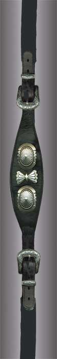 Oval with Large Conchos Guitar Strap Handmade & Padded for Comfort