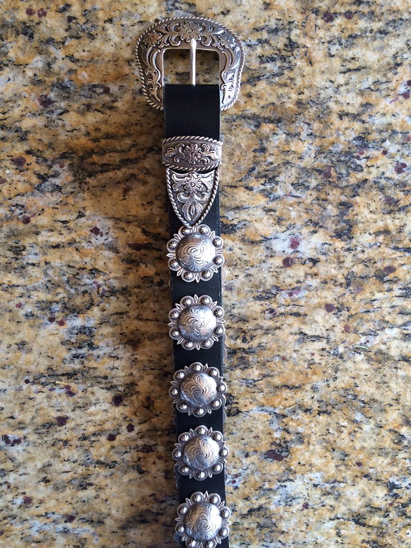 Roy Rogers Leather Concho Belt - Cactus Mountain