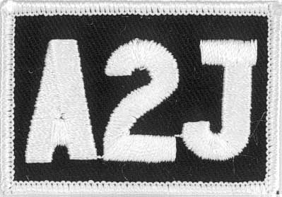 A2J Christian Patch Embroidered biker patch heat seal backing