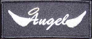 Angel Christian Patch Embroidered biker patch heat seal backing