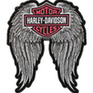 HD Studded Winged Bar & Shield Patch Embroidered Harley Davidson patch
