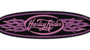 Harley Davidson Purple Flames Patch Embroidered Harley Davidson Patch