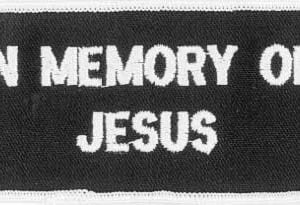 In Memory Of Jesus Christian Patch Embroidered biker patch heat seal backing