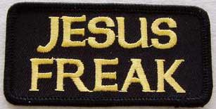 Jesus Freak Christian Patch Embroidered biker patch heat seal backing