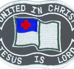 United In Christ Christian Patch Embroidered biker patch heat seal backing