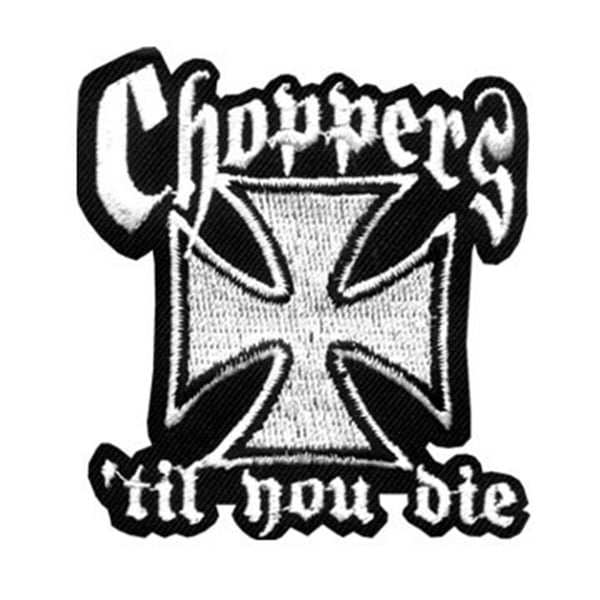 Choppers Patch Patch Embroidered biker patch with heat seal backing