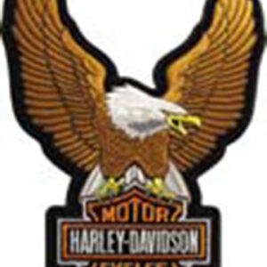 Upwing Eagle Brown Patch Embroidered Official Harley Davidson Patch