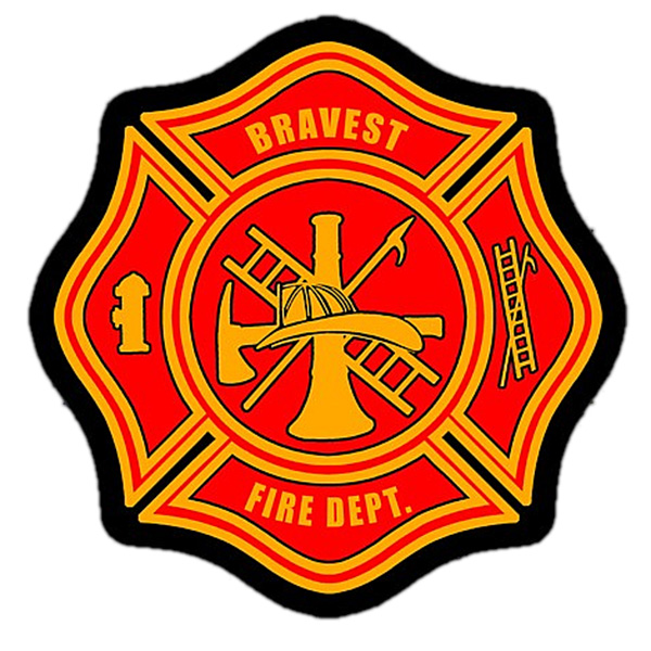 Fire Department Patch Embroidered biker patch heat seal backing