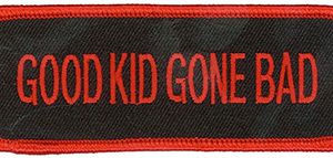 Good Kid Gone Bad Patch Embroidered funny tab patch heat seal backing