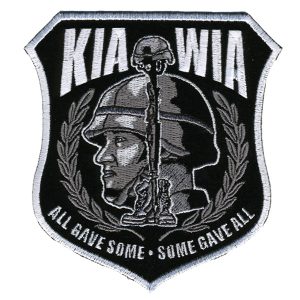 KIA WIA Patch Patch Embroidered biker patch heat seal backing