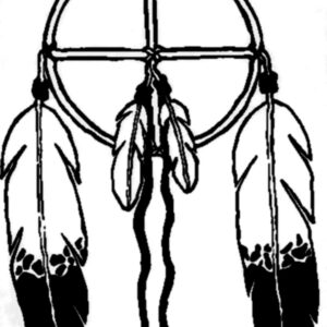 Medicine Wheel with Feathers sticker waterproof will adhere to just about anything.