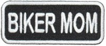 Biker Mom Patch Embroidered biker patch heat seal backing