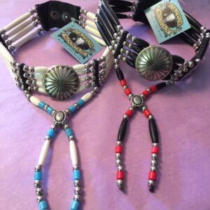 Raindrop Chokers Beaded with Concho & Pipe Beads