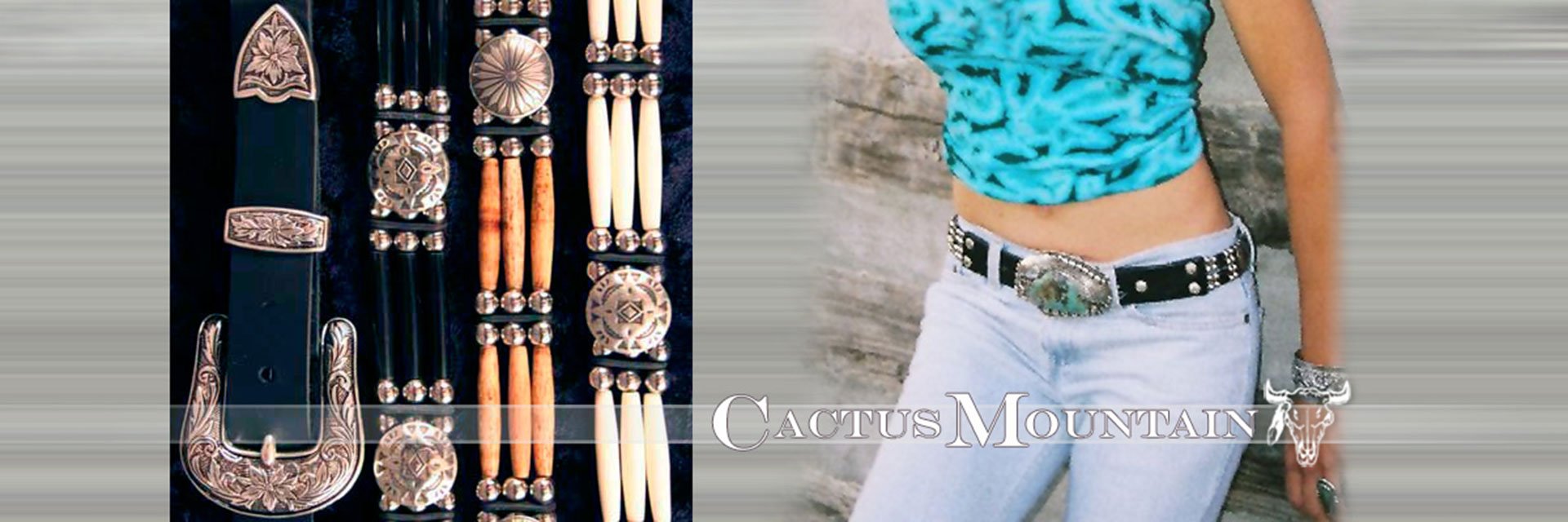 Handmade Beaded and Concho Leather Belts