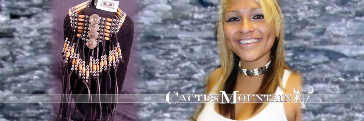 Beaded and Concho Leather Chokers