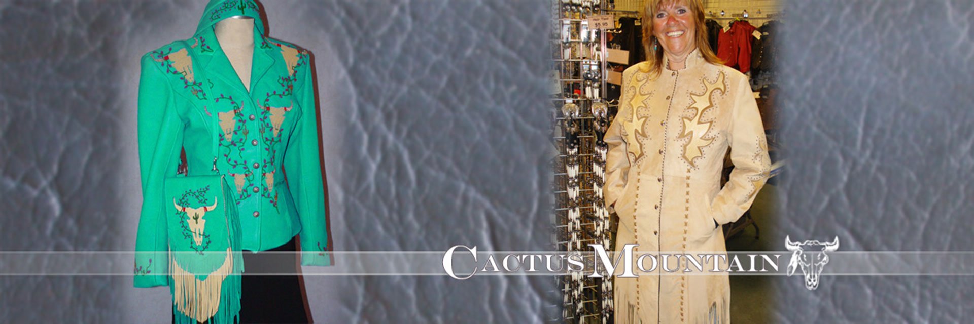 Handmade Beaded and Concho Fringed Leather Coats Handmade Beaded and Concho Fringed Leather Coats