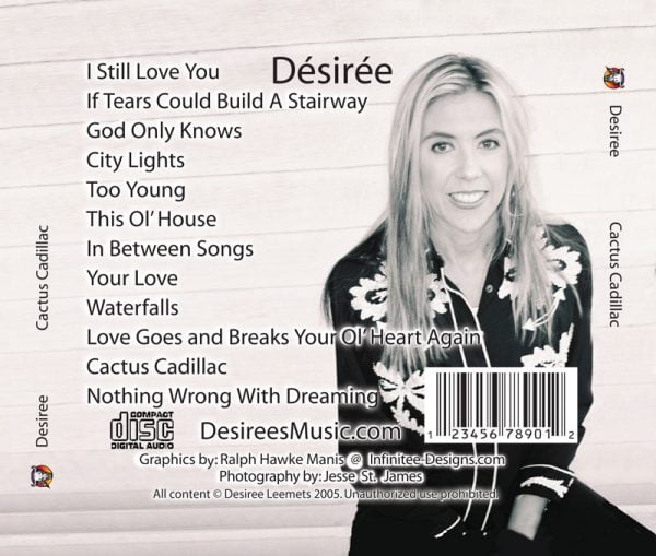 Song List - Désirée's Latest CD Cactus Cadillac