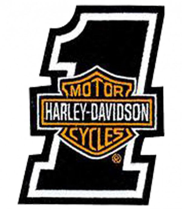 #1 Bar & Shield Patch Embroidered official Harley Davidson patch